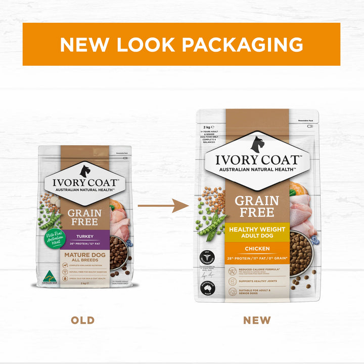 Ivory Coat Healthy Weight Adult Dog Food Grain Free Chicken 13kg