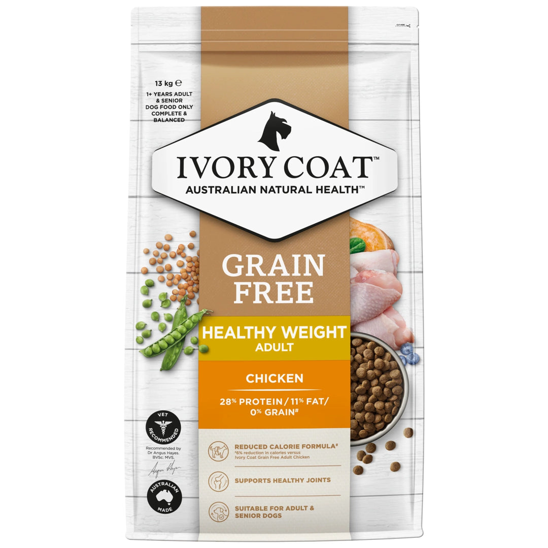 Ivory Coat Healthy Weight Adult Dog Food Grain Free Chicken 13kg